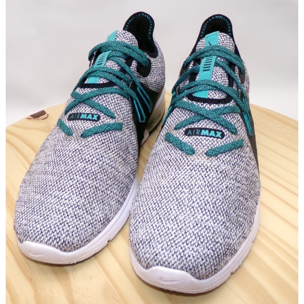 Nike Air Max Sequent‎ 3 Running Shoes 921694-100 Mens Hyper Jade Size 9.5